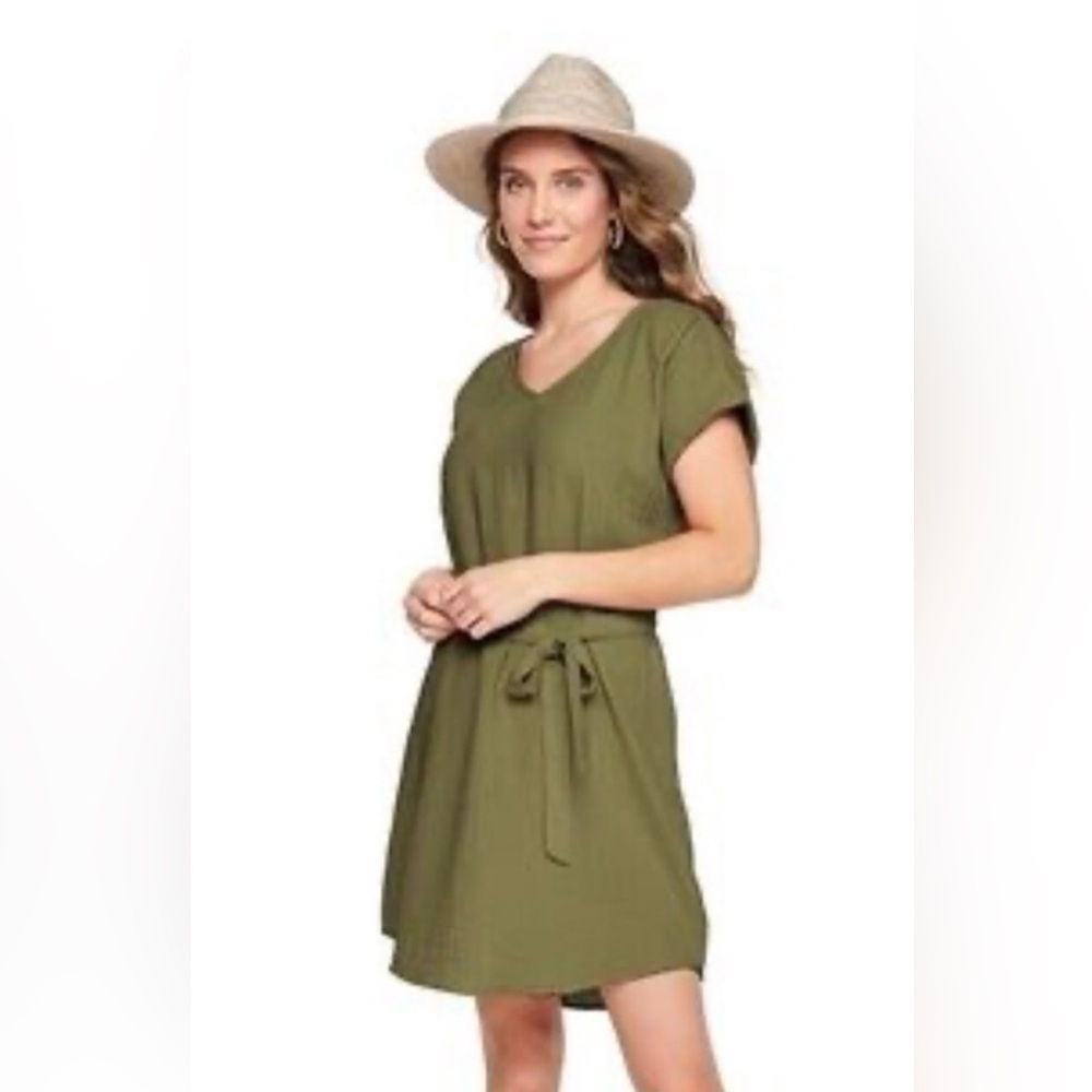Sonoma Olive Lightweight V-Neck Top
